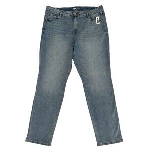 Old Navy Women's Power Straight High Rise Secret Slim Pockets Jeans Size 18 NWT